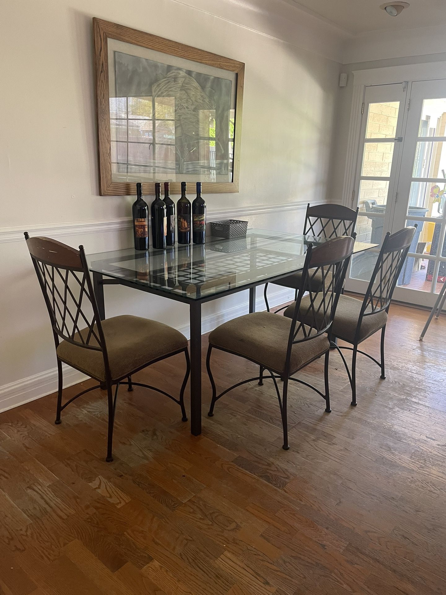 Glass Top Kitchen Table 