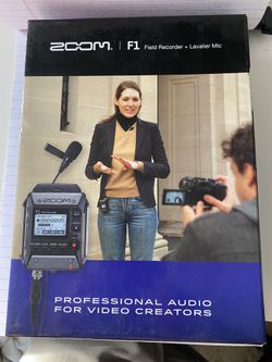 Zoom F1 Field Recorder and Lavalier Microphone
