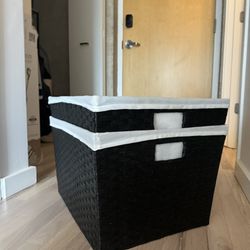 Black Storage Containers