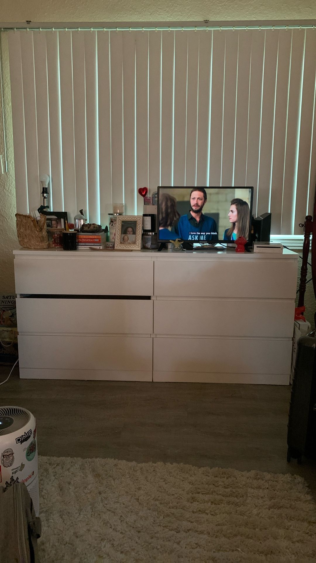 WHITE IKEA 6 drawer dresser