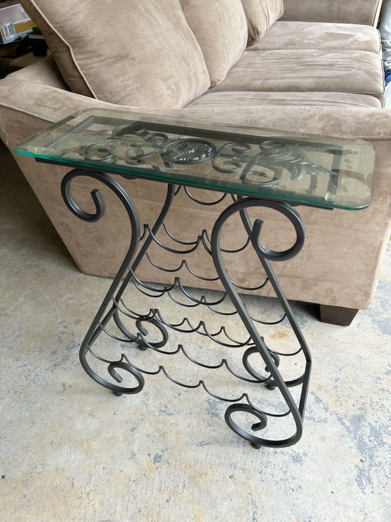 End Table Wine Rack