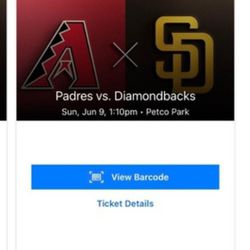 Padres Vs Diamondbacks Ticket