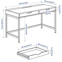 IKEA desk Dark Grey 