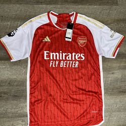 ARSENAL LONDON 2022 2023 HOME SOCCER JERSEY #8 ODEGAARD ADIDAS M AUTHENTIC