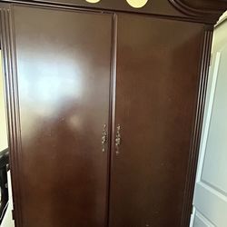 Wooden Hutch Armoire 