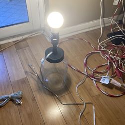 Glass Bottle Lamp For $5