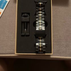 Apple Watch Black/Gold Stainless Steel Band