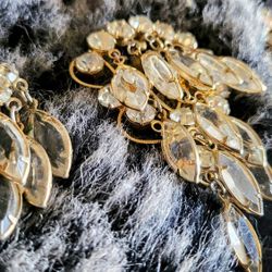 Rare Julianna Tear Drop Pendent & Earnings 