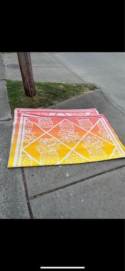 Pineapple rug outdoor or inside