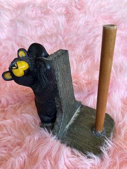Black Bear Paper Towel Holder