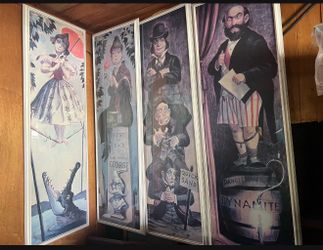 Disney Haunted Mansion Stretch Portraits, Stretched Glass Frames