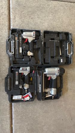 Porter Cable Pneumatic Nail Gun Set with Cases
