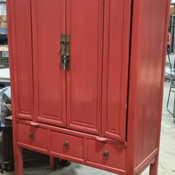 Red Chinese Cabinet 