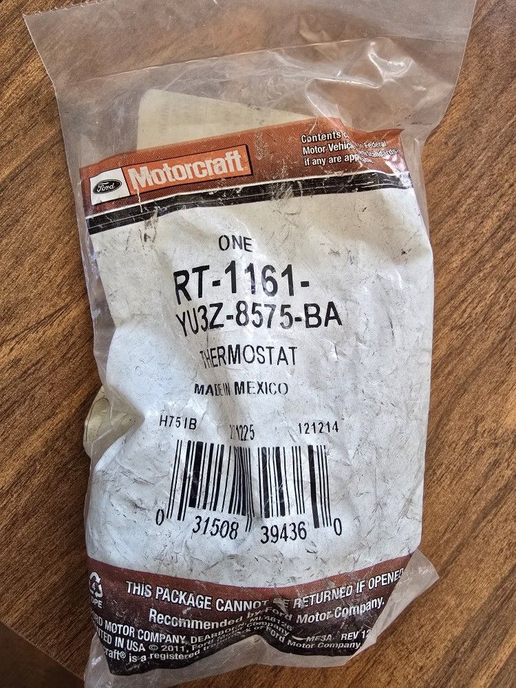 Motorcraft RT-1161 Thermostat For Ford Explorer 1(contact info removed)