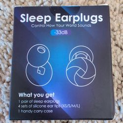 ORANDNOT Silicone Ear Plugs 33dB NRR Noise Canceling Sleep Travel Black