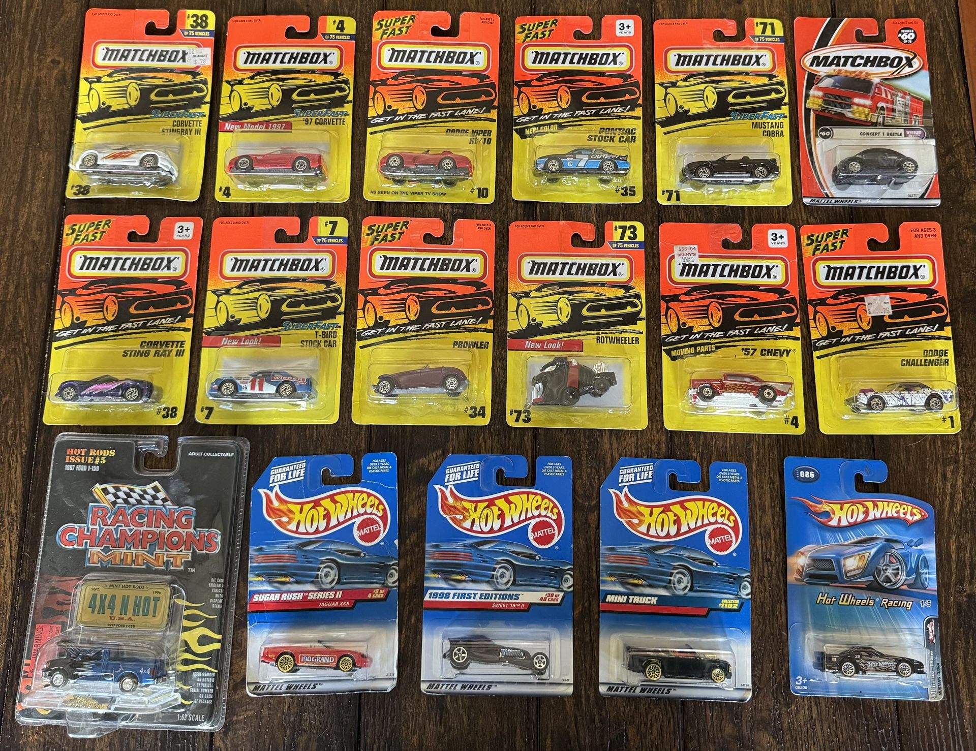 New Collectors Car Bundle- Matchbox, Hot Wheels, Racing Champions