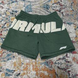 Formula 1 x PacSun Sprint Green/Cream Sweatshorts