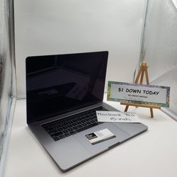 Apple Macbook Pro 2018 15in - $1 Down Today - NO CREDIT Needed
