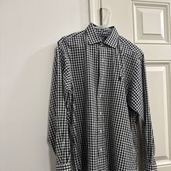Polo by Ralph Lauren Philip Men's Black Gingham 16 34/35 Long Sleeve Shirt