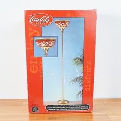 Tiffany Style Acrylic Torchiere Coca Cola Lamp 69" 