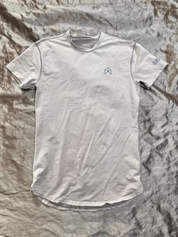 RawGear Bradley Martyn Men’s T-Shirt mens size SMALL Short Sleeve beige workout