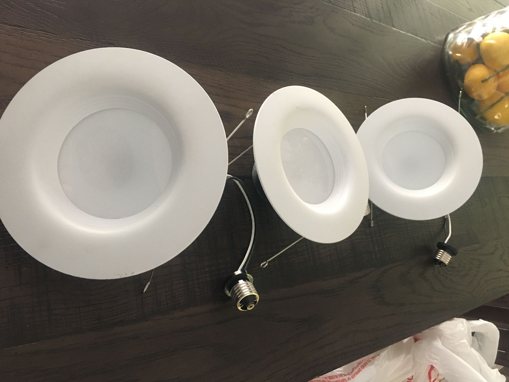 Recessed lights. EcoSmart 5/6 in. Daylight Integrated LED Recessed Trim.
