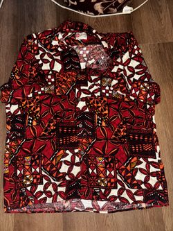 Red Hawaiian Shirt Size XL