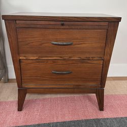 Ethan Allan wood nightstand