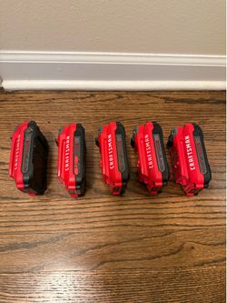 Craftsman V20 Lithium Ion Batteries 5-pack $20 EACH