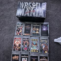 wrestle mania vhs collection 