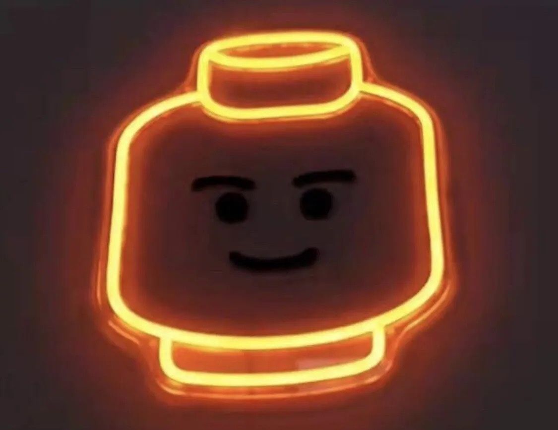 Neon Sign For Lego Room Can Hang Has Holes