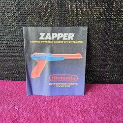 Zapper Gun Instruction Manual Booklet for Original Nintendo NES - OEM Official