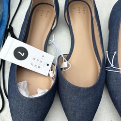 New Size 7 Women’s Jean Flats