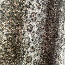 Leopard Print Faux Fur Scarf