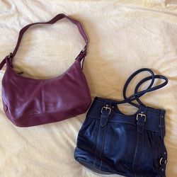 Two vintage Genuine Leather Purses