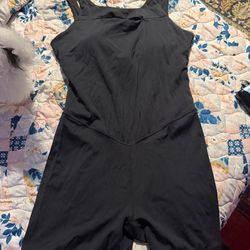 Black workout onesie