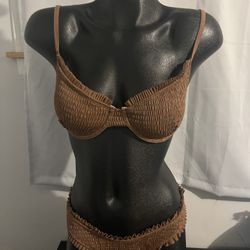 Brown Bikini Set
