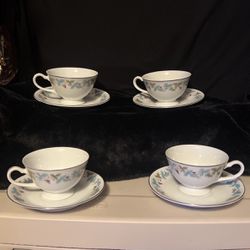 Vintage Fine, China, Teacups And Saucers 