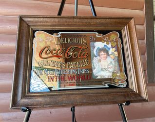 VTG Coca Cola mirror signage