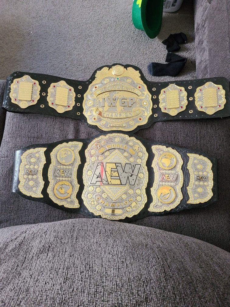 AEW & NJPW Championship Belts