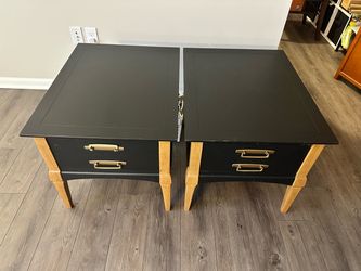 Refurbished wooden side tables