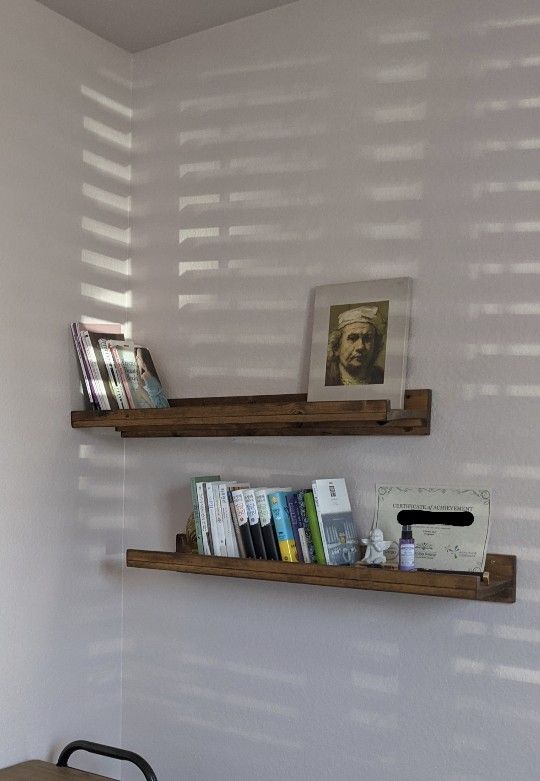 Wood Book shelves 