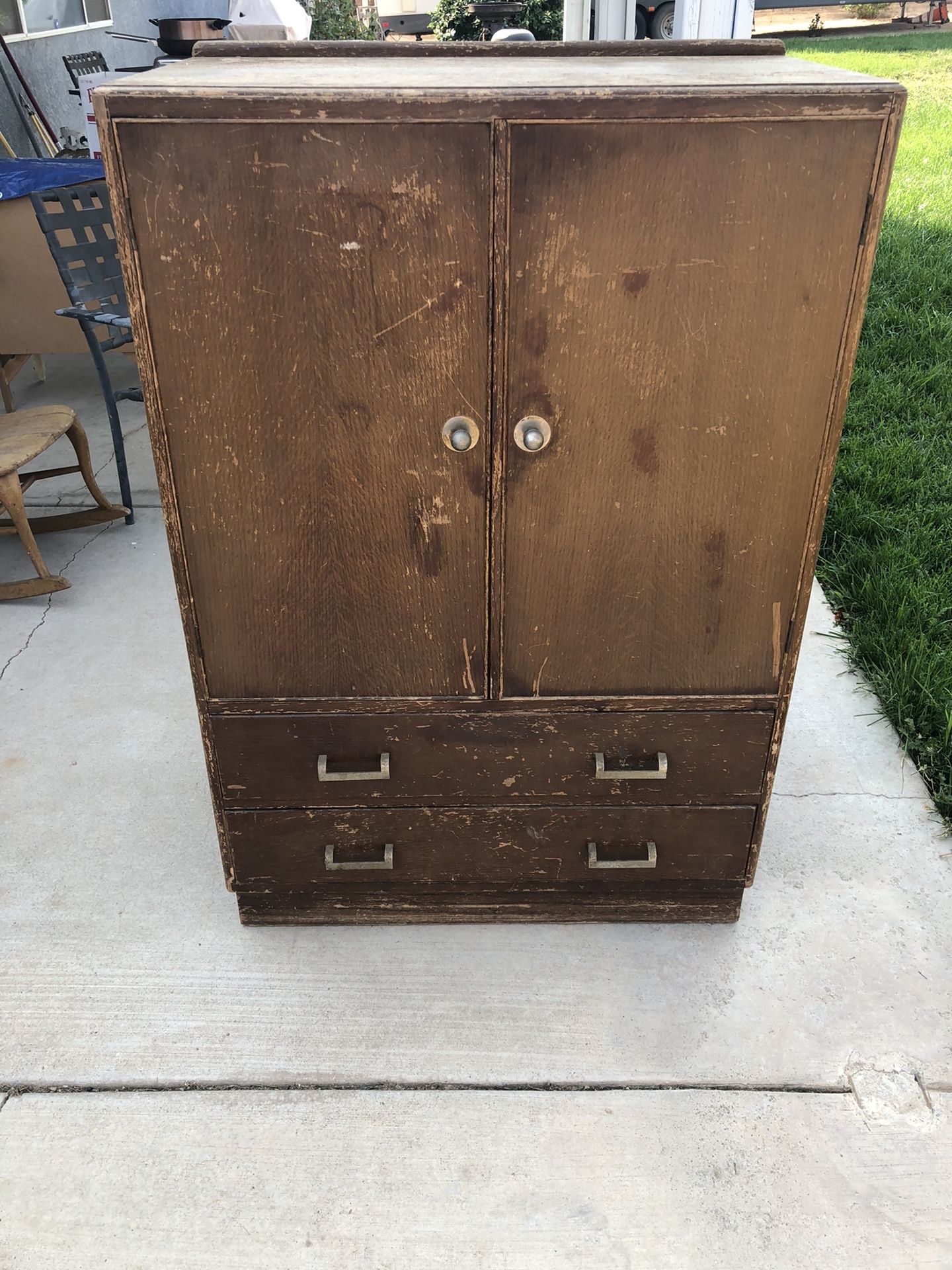 Antique dresser cabinet