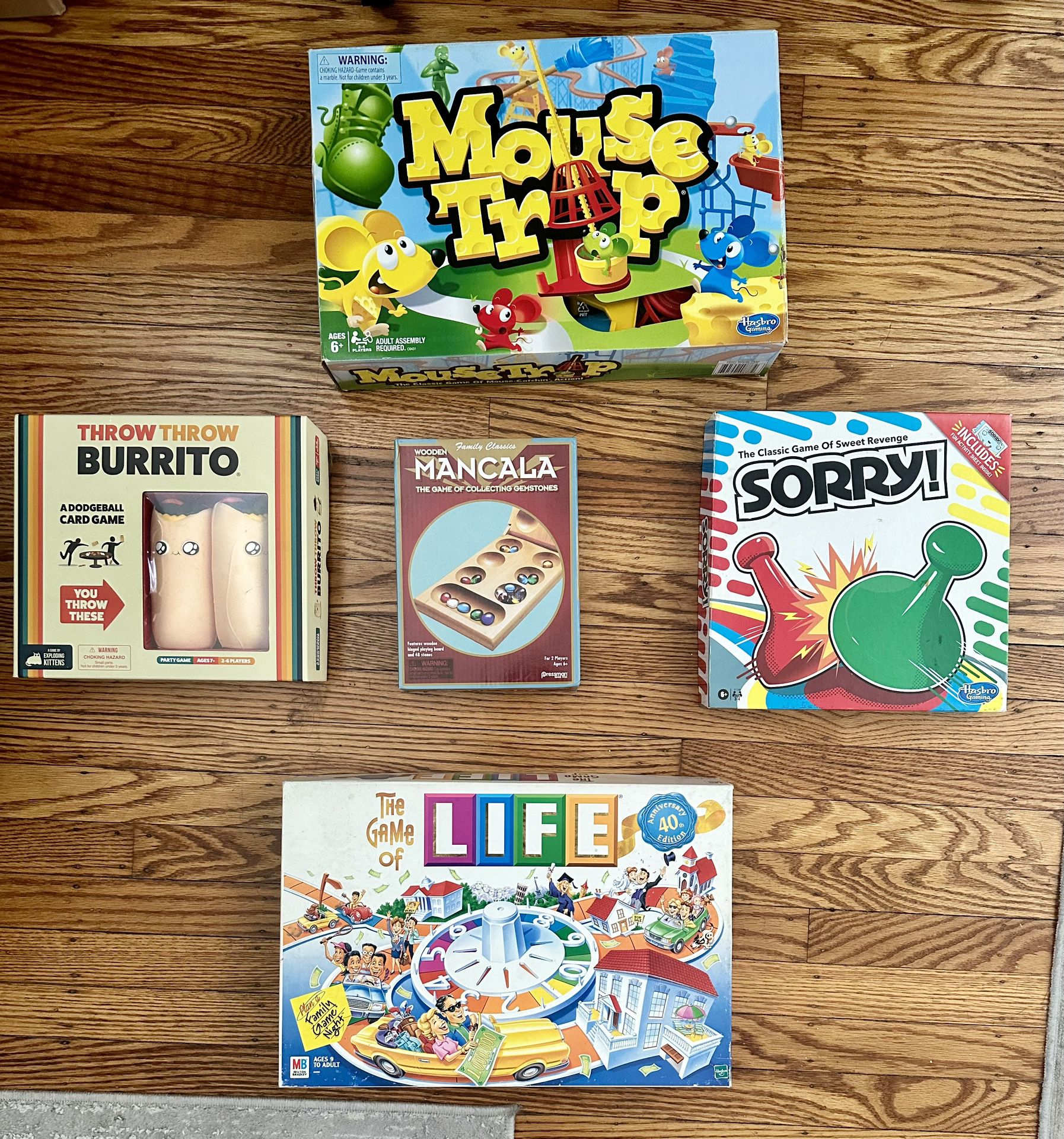 Board games $5 Each Or All For $20