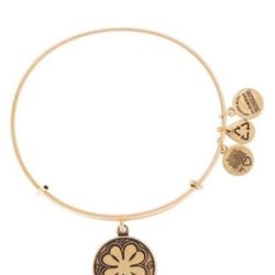 Alex And Ani “Four Leaf Clover” Expandable Bangle