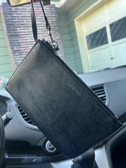 Black Calvin Klein wristlet
