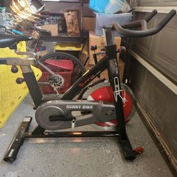 Sunny Health & Fitness SF-B1002C Chain Drive Indoor Cycling Bike, Grey