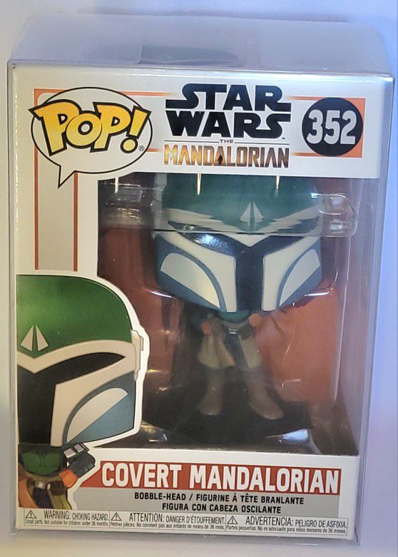 Funko Pop! Star Wars: The Mandalorian - Covert Mandalorian #352
Brand new, never opened! Star Wars The Mandalorian - Covert Mandalorian #352