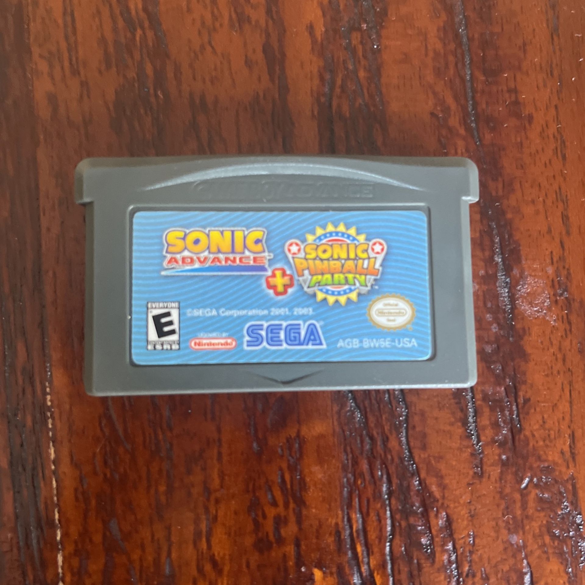 Sonic Advance + Sonic Pinball Party GBA