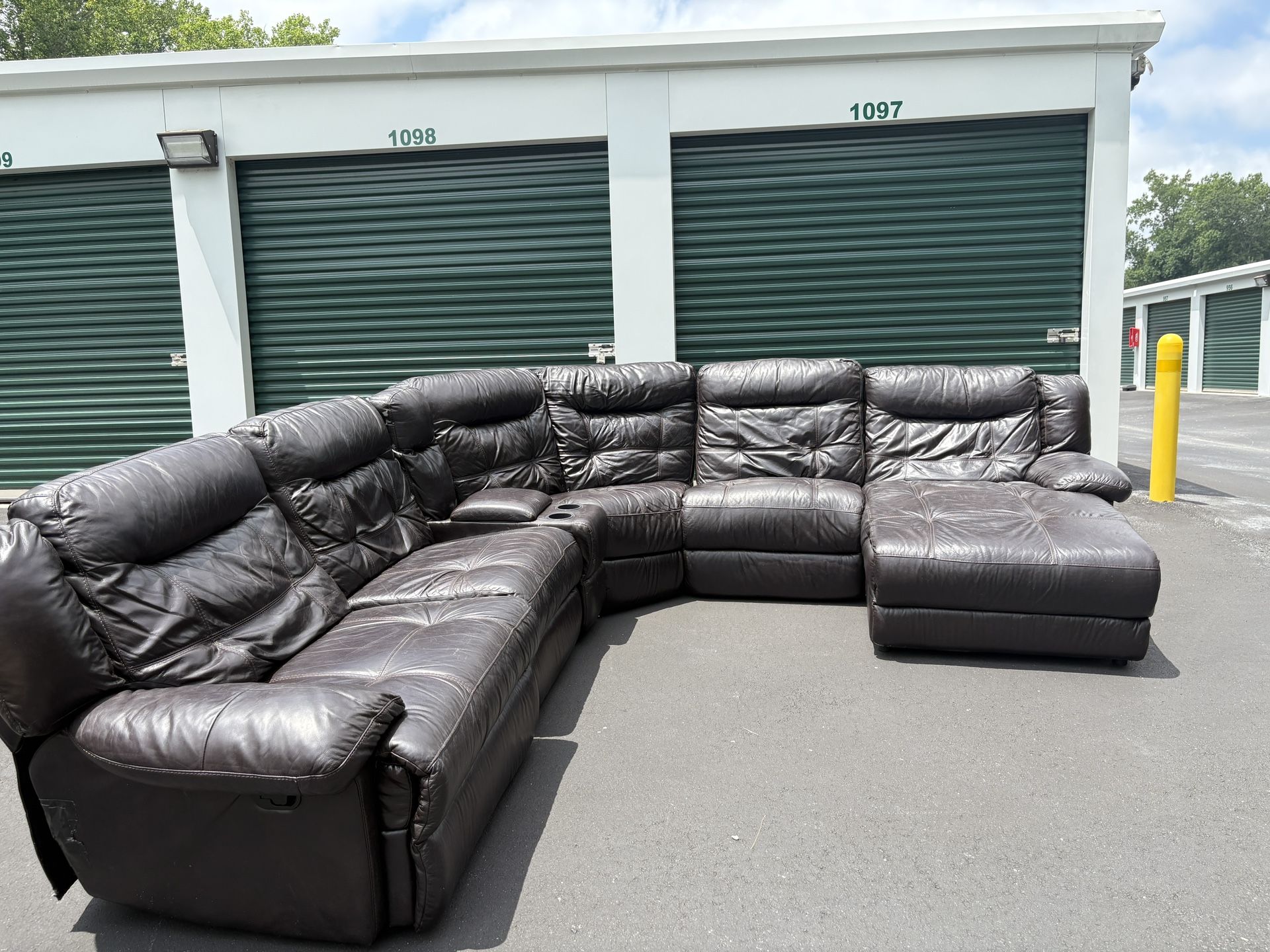 Leather 6 Piece Sectional